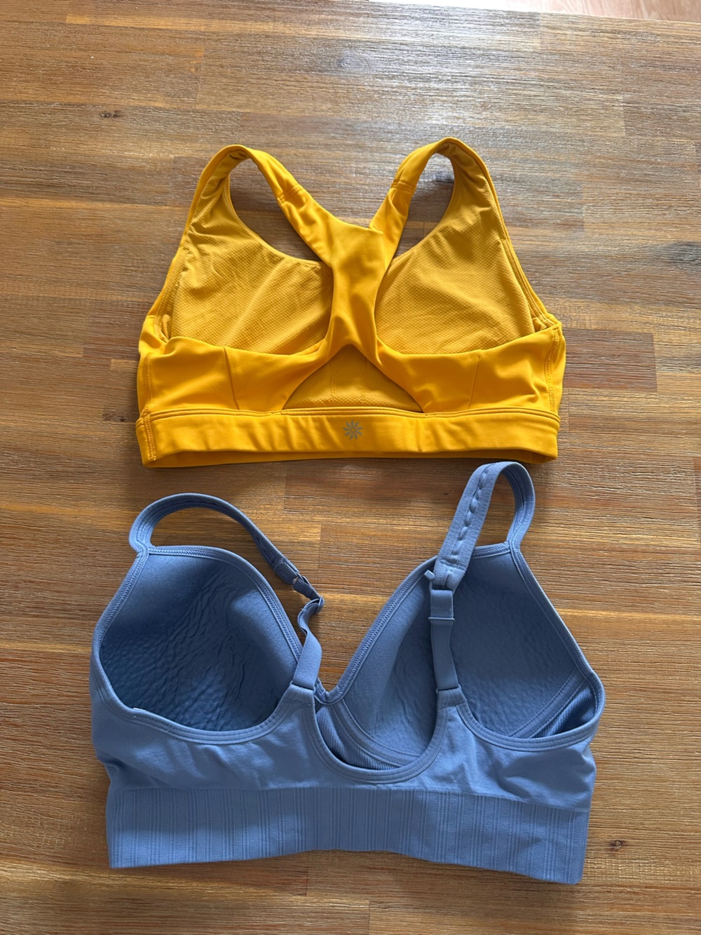 Athleta Yellow & Blue Sports Bras